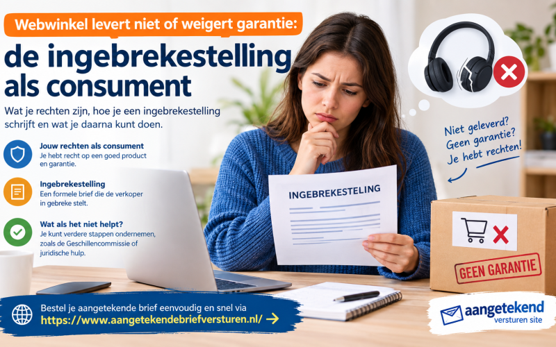 Webwinkel levert niet of weigert garantie